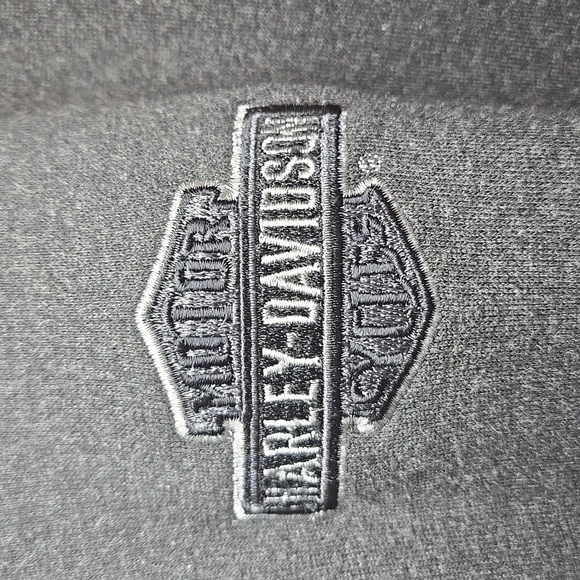 Harley-Davidson Men's Full Zip Cotton Large Logo Back Hoodie Swestshirt 3XL NWOT - Picture 8 of 14